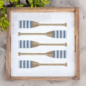 Striped Oars Serving Tray