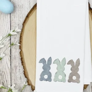 3 Bunnies Easter Towel